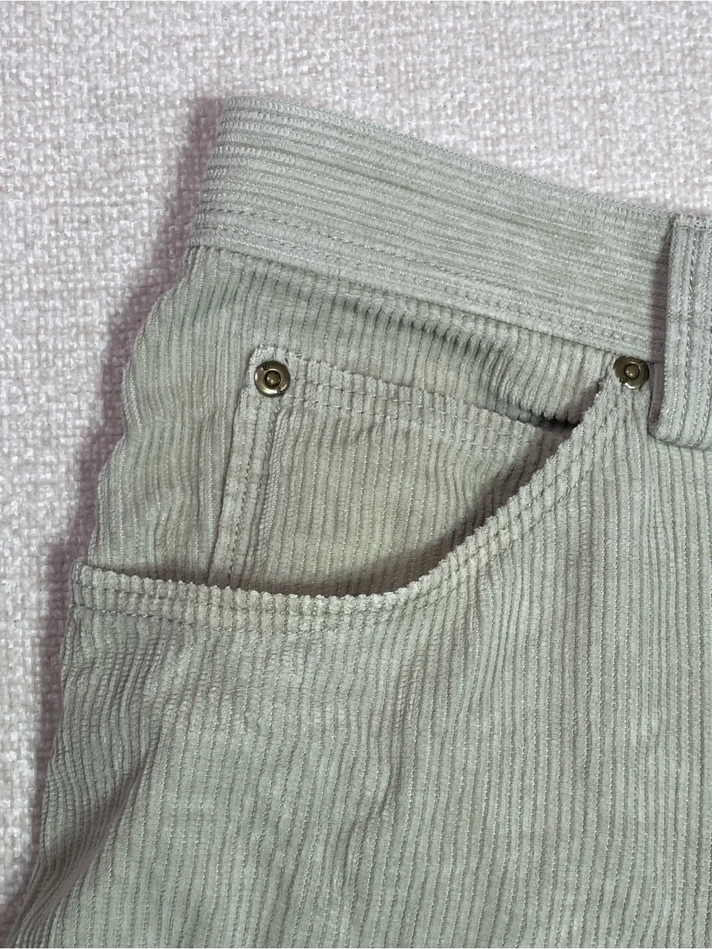 VTG Tommy Bahama Relax Men's Shorts 36 Tan Silk Cotton Blend Corduroy Flat Front